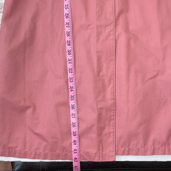 Woman’s London Fog Pink Trench Coat Size 12 Petite - Picture 6 of 9